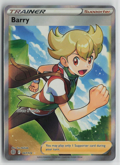 Barry (Full Art) Ultra Rare Holo SWSH09 167/172 NM