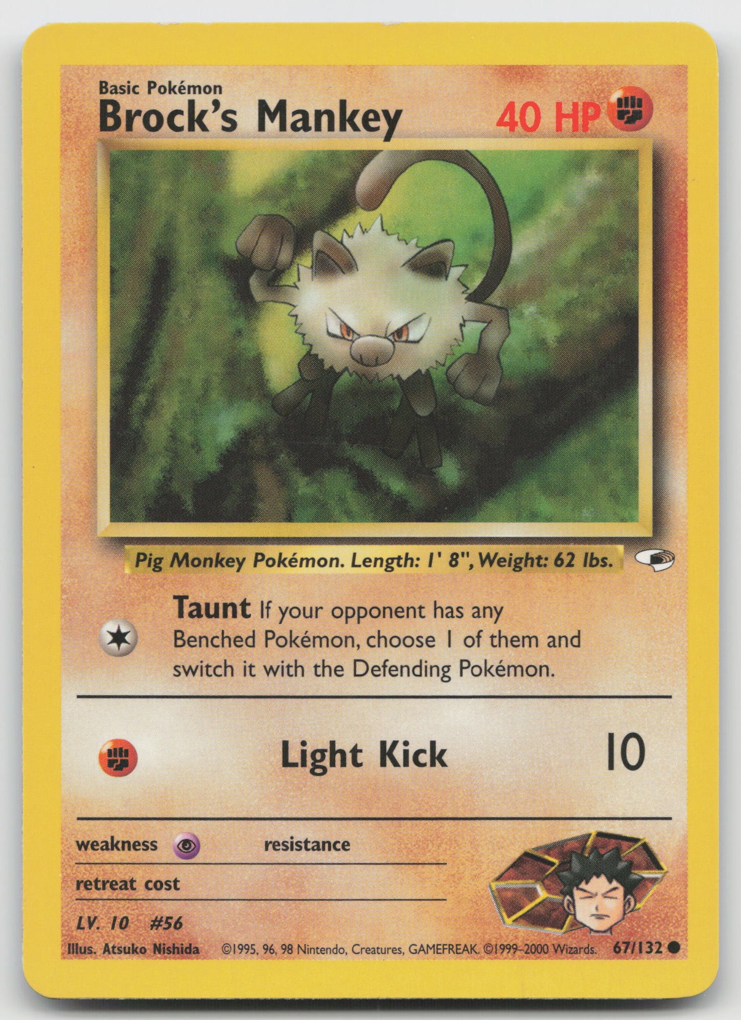 Brock's Mankey (67) Common Unlimited G1 067/132 LP