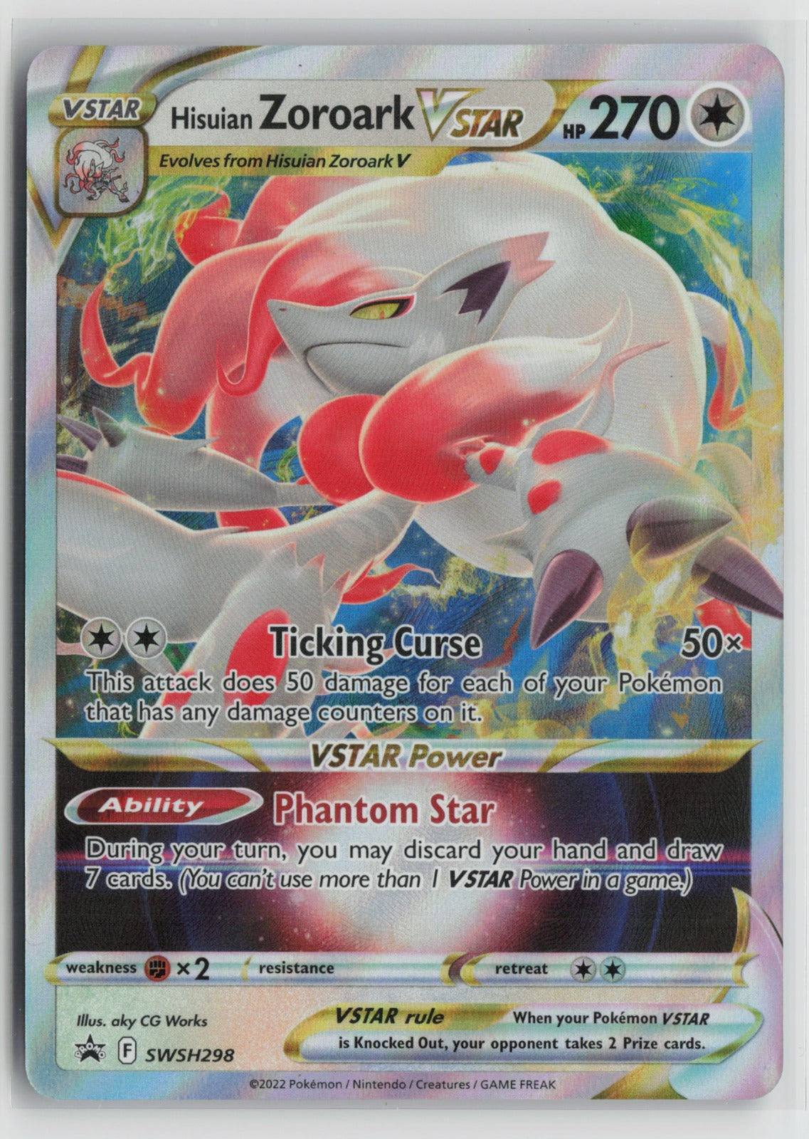 Hisuian Zoroark VSTAR - Promo Holo SWSD SWSH298 NM