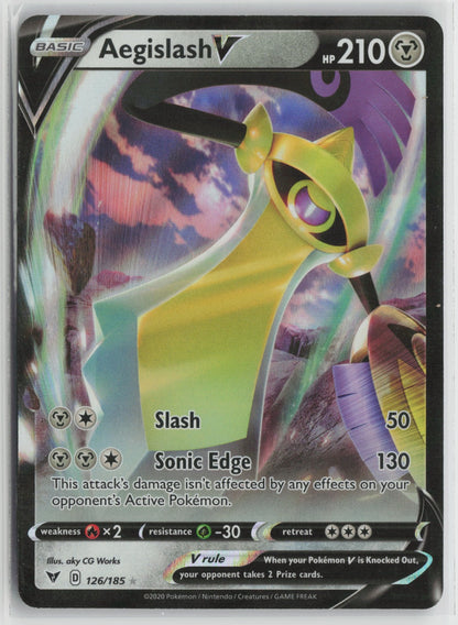 Aegislash V Ultra Rare Holo SWSH04 126/185 NM