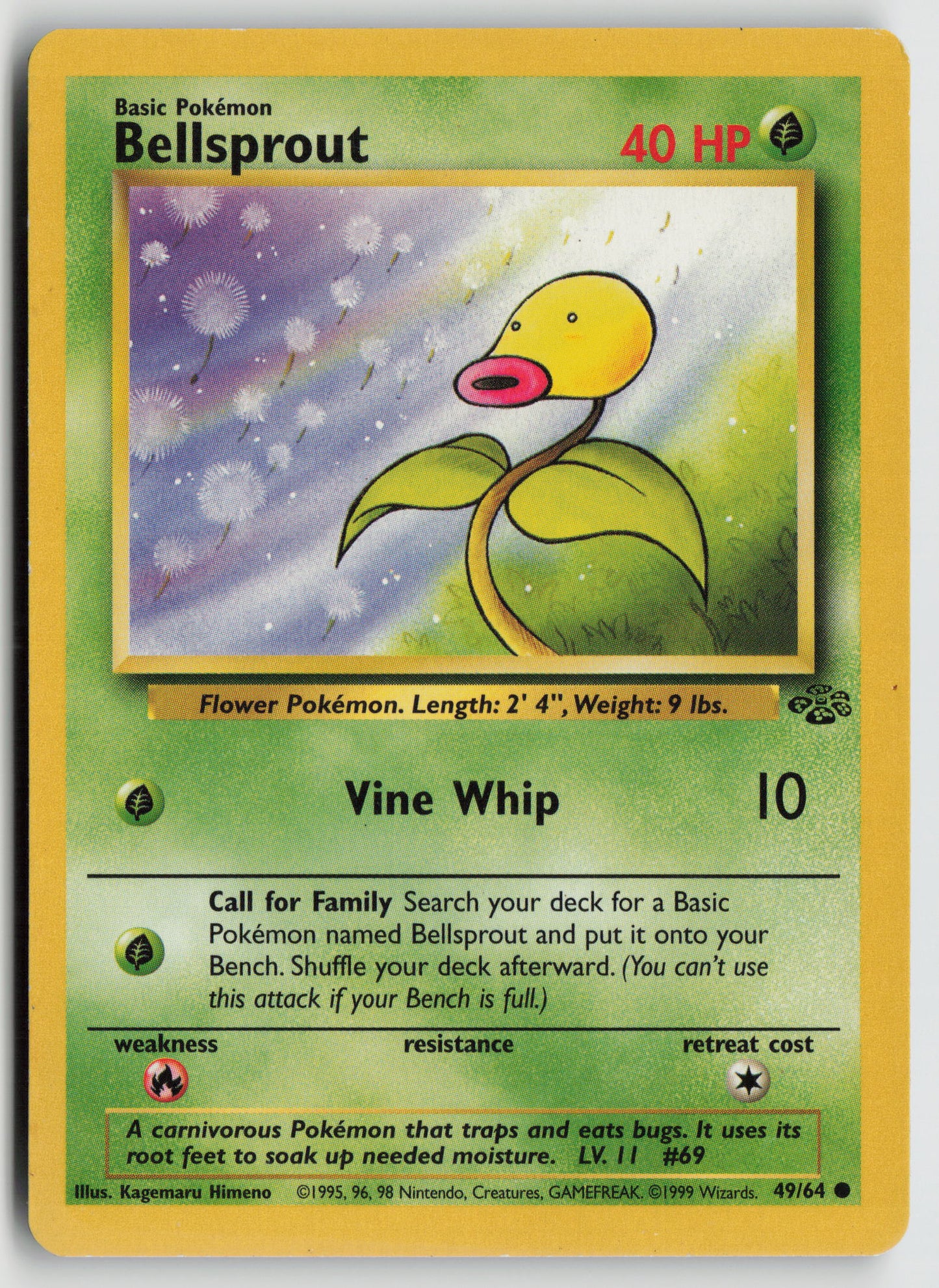 Bellsprout Common Jungle 49/64 MP