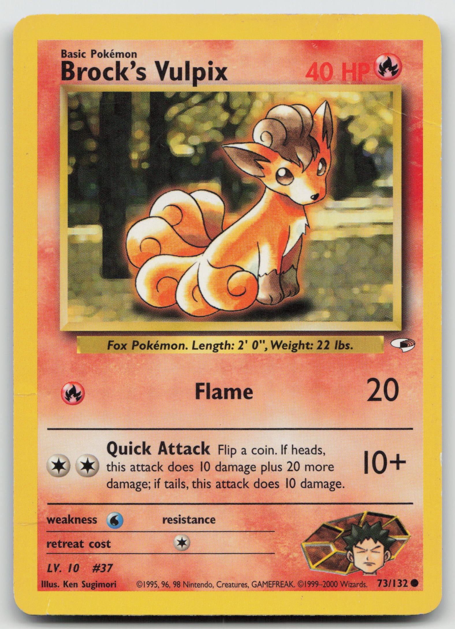 Brock's Vulpix Common Unlimited G1 073/132 HP