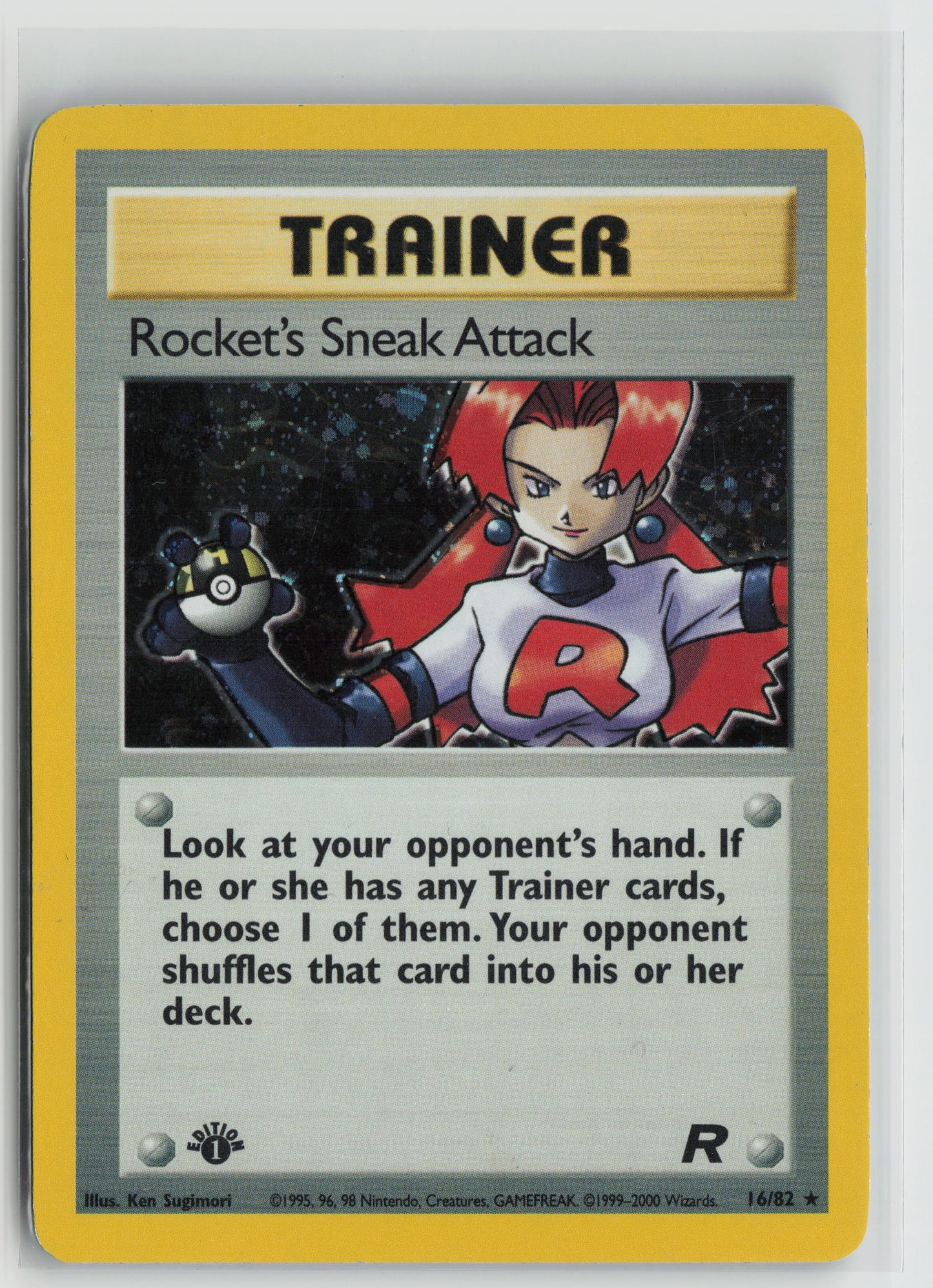 Rocket's Sneak Attack (16) Holo Rare Holo TR 16/82 LP