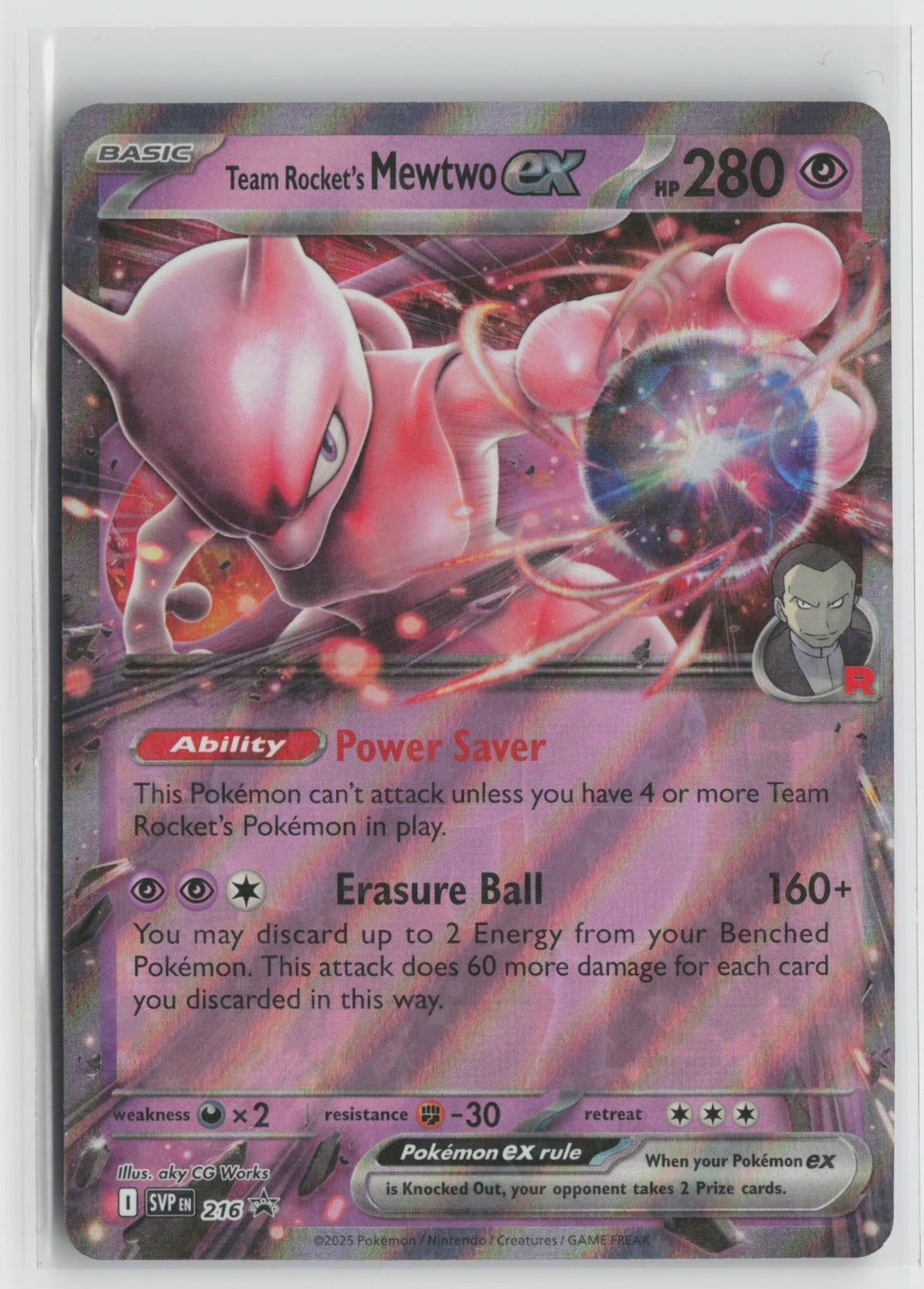 Team Rocket's Mewtwo ex - Promo Holo SVP 216 NM