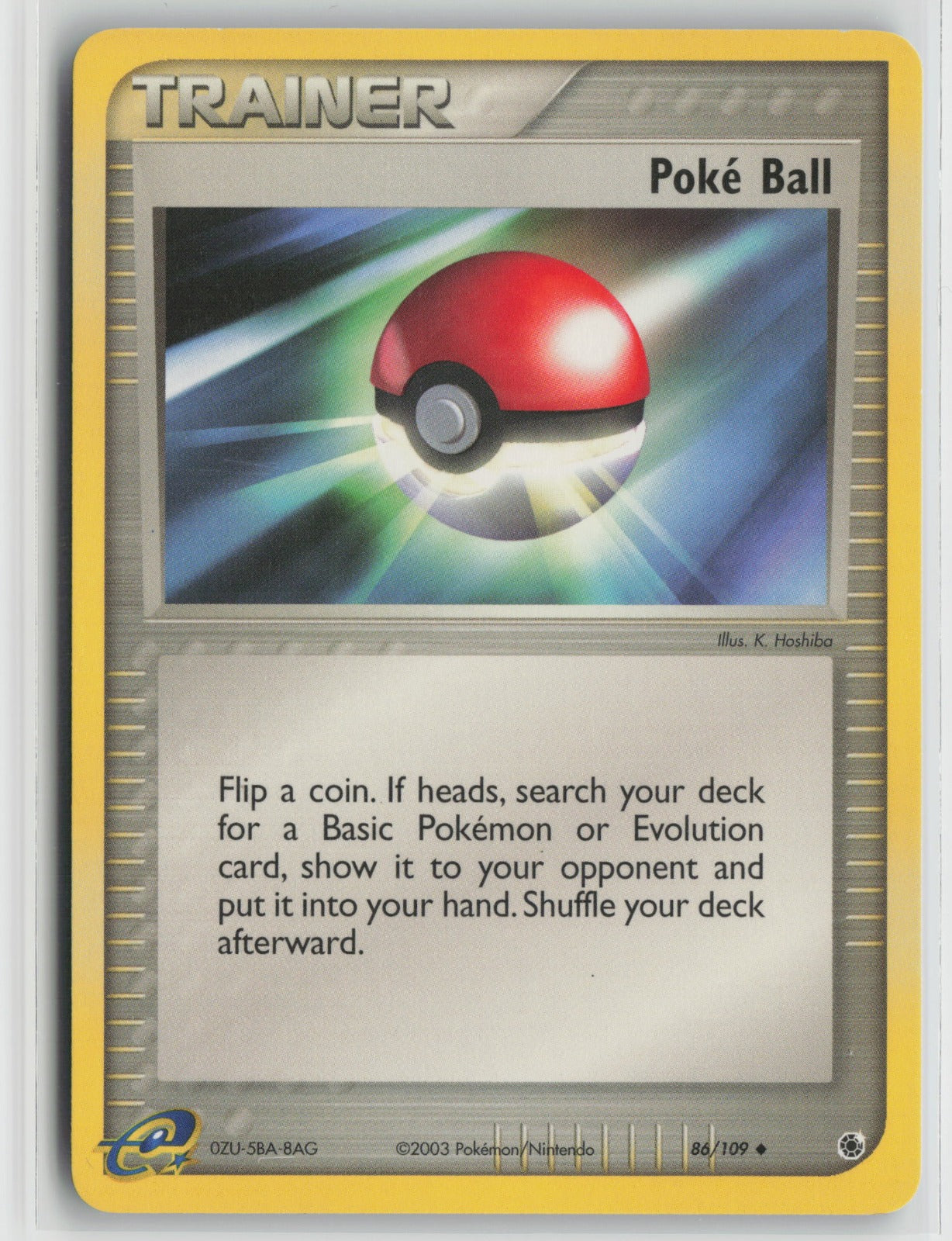 Poke Ball Uncommon RS 86/109 LP