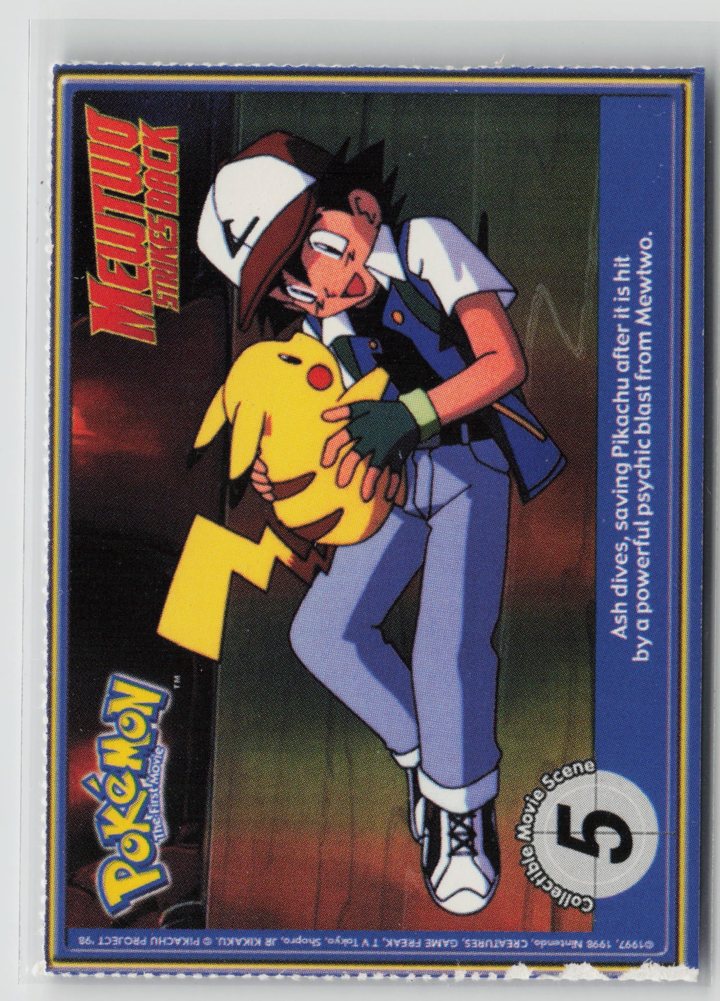 Poliwrath #62 PokeTrivia Burger King Promo Card NM (Back)