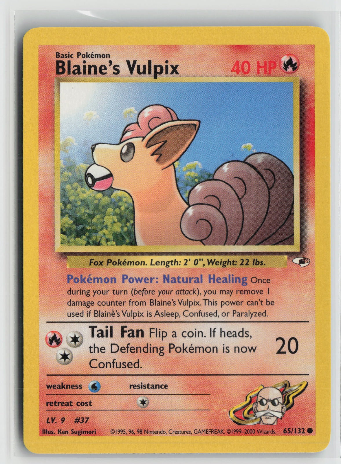 Blaine's Vulpix Common Unlimited G1 065/132 NM