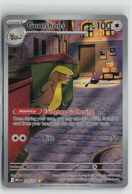 Gumshoos - Illustration Rare Holo MEG 153/132 NM
