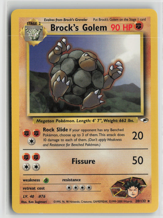 Brock's Golem Rare Unlimited G1 020/132 NM