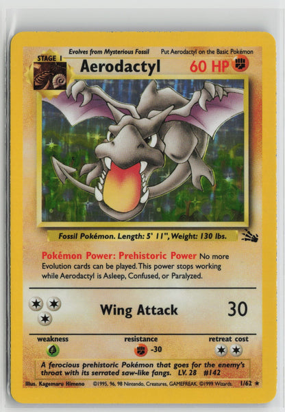 Aerodactyl (1) Holo Rare Unlimited FO 01/62 MP
