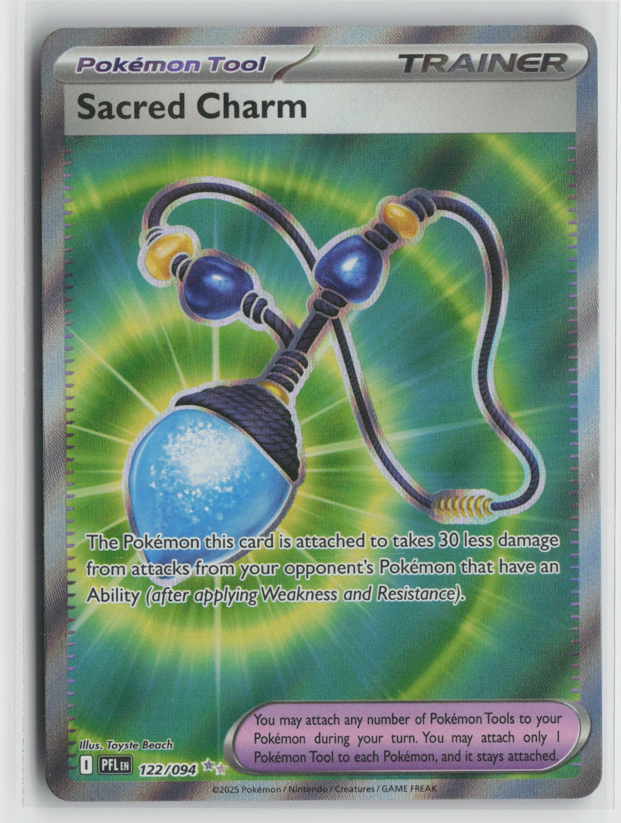 Sacred Charm Ultra Rare Holo PFL 122/094 NM