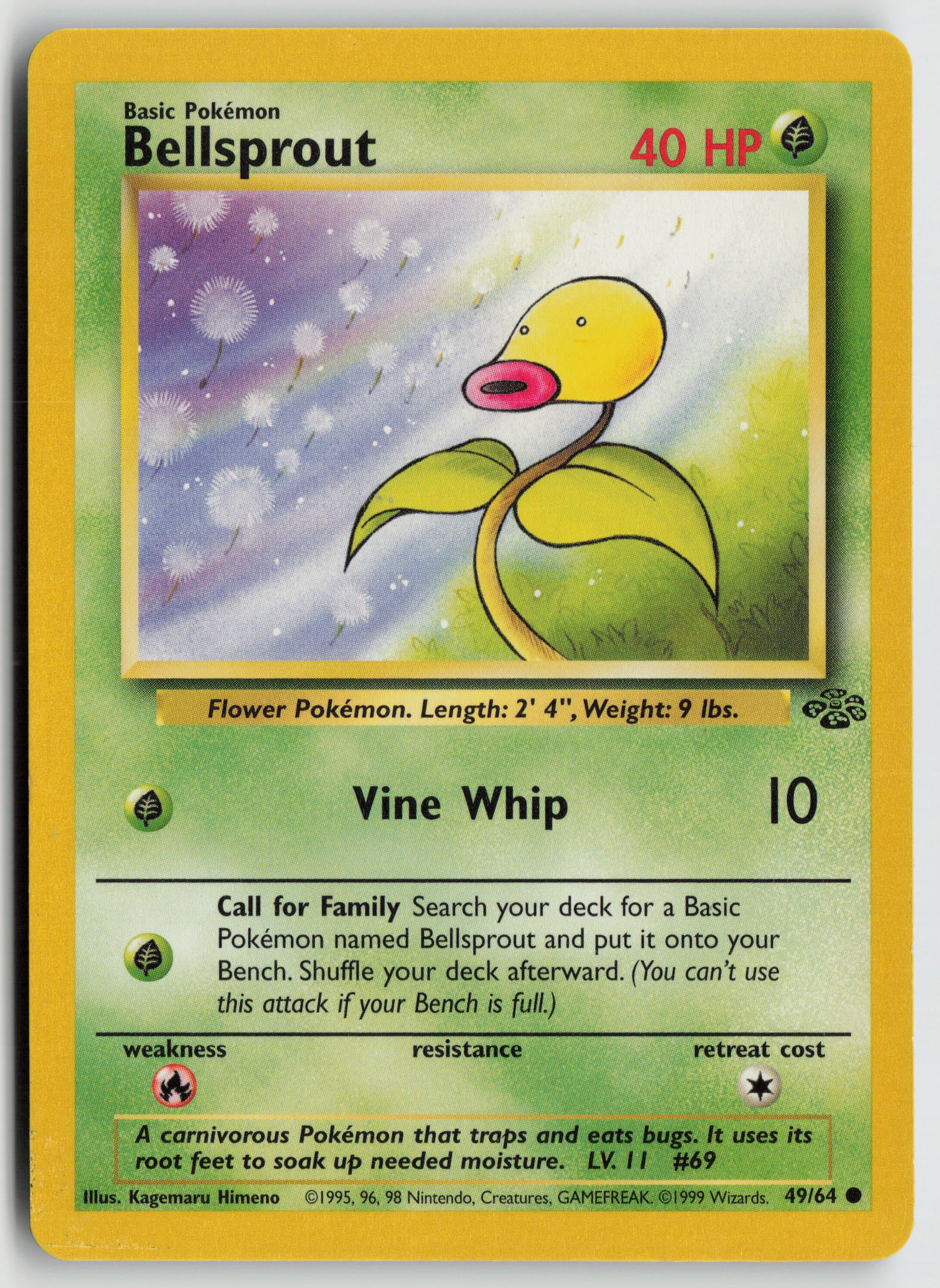 Bellsprout Common Jungle 49/64 MP