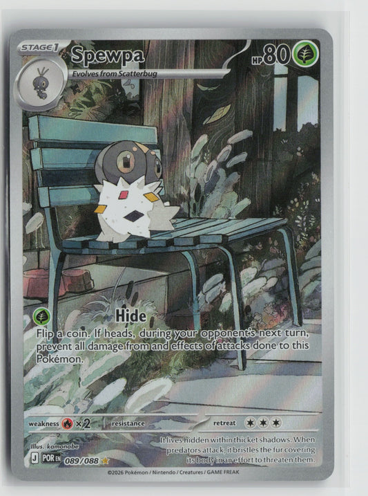 Spewpa Illustration Rare Holo POR 089/088 NM