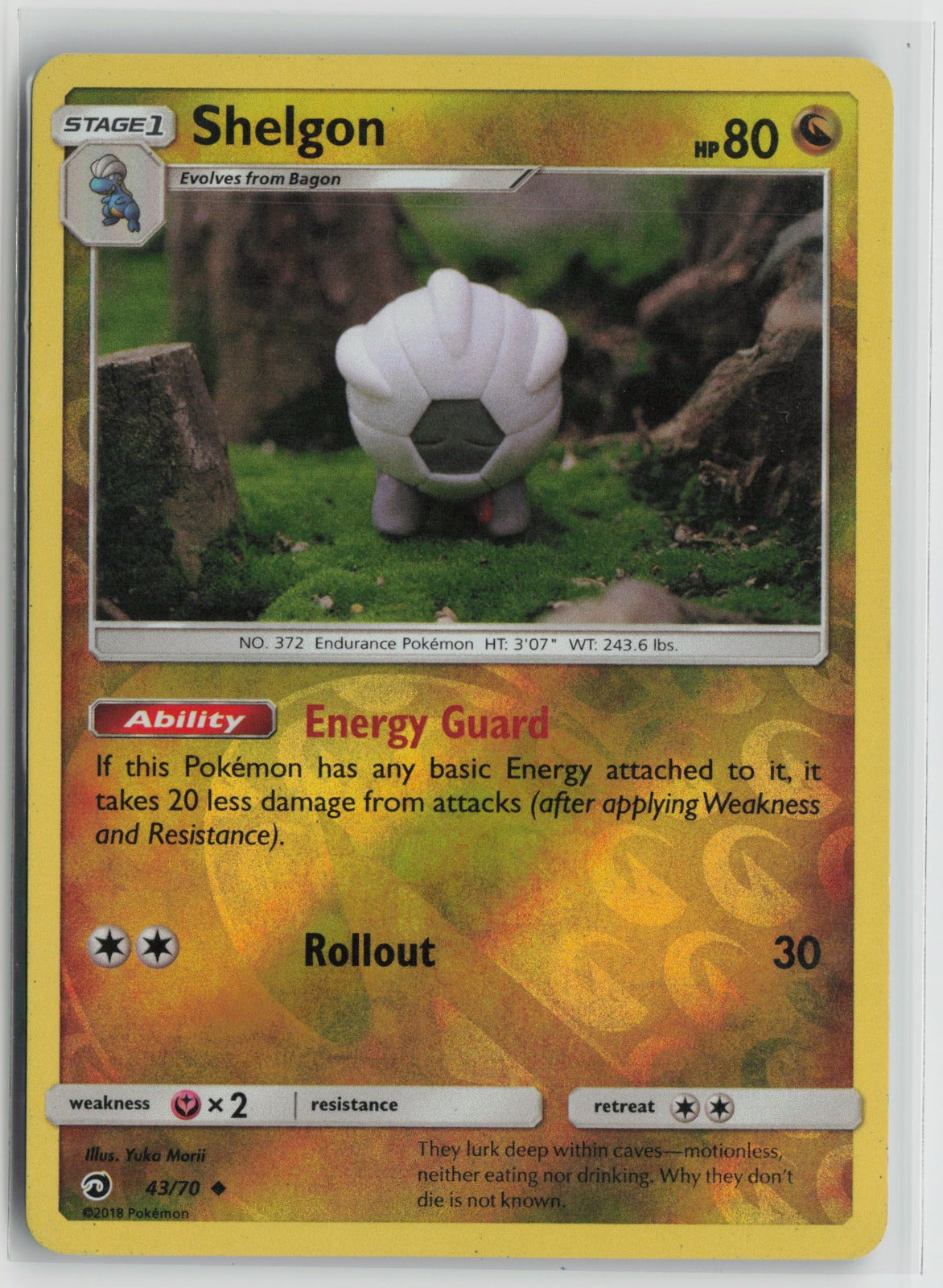 Shelgon Uncommon Reverse Holo DRM 43/70 LP