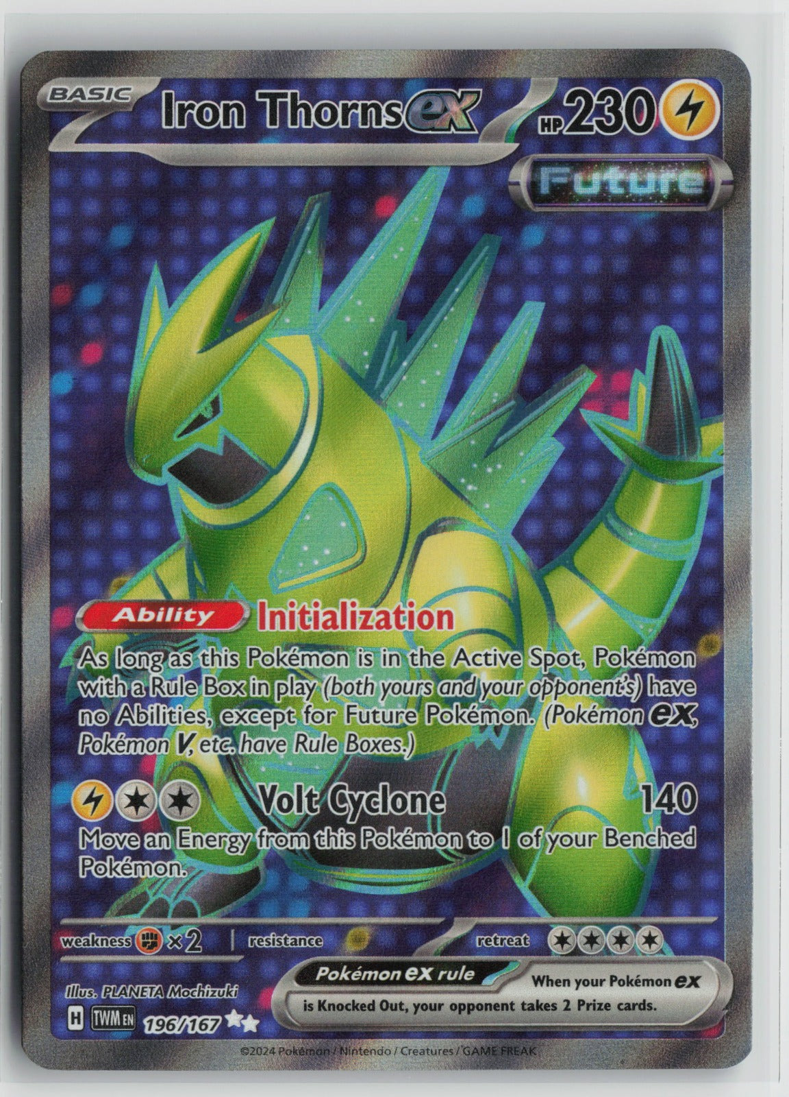 Iron Thorns ex - Ultra Rare Holo TWM 196/167 NM