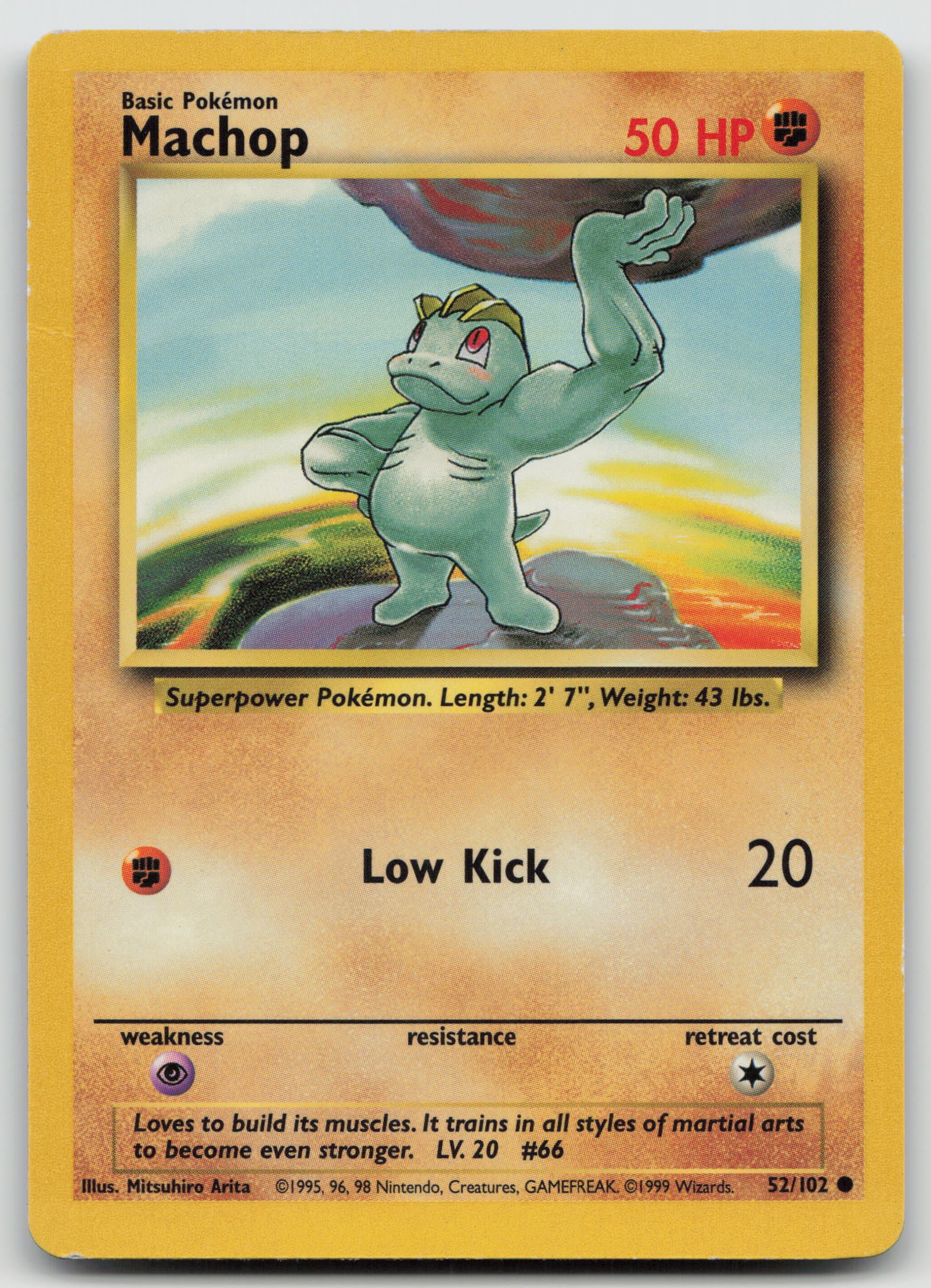 Machop Common Normal BS 052/102 MP