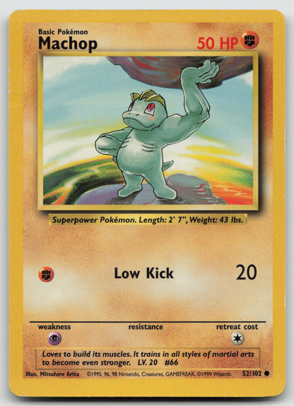 Machop Common Normal BS 052/102 MP
