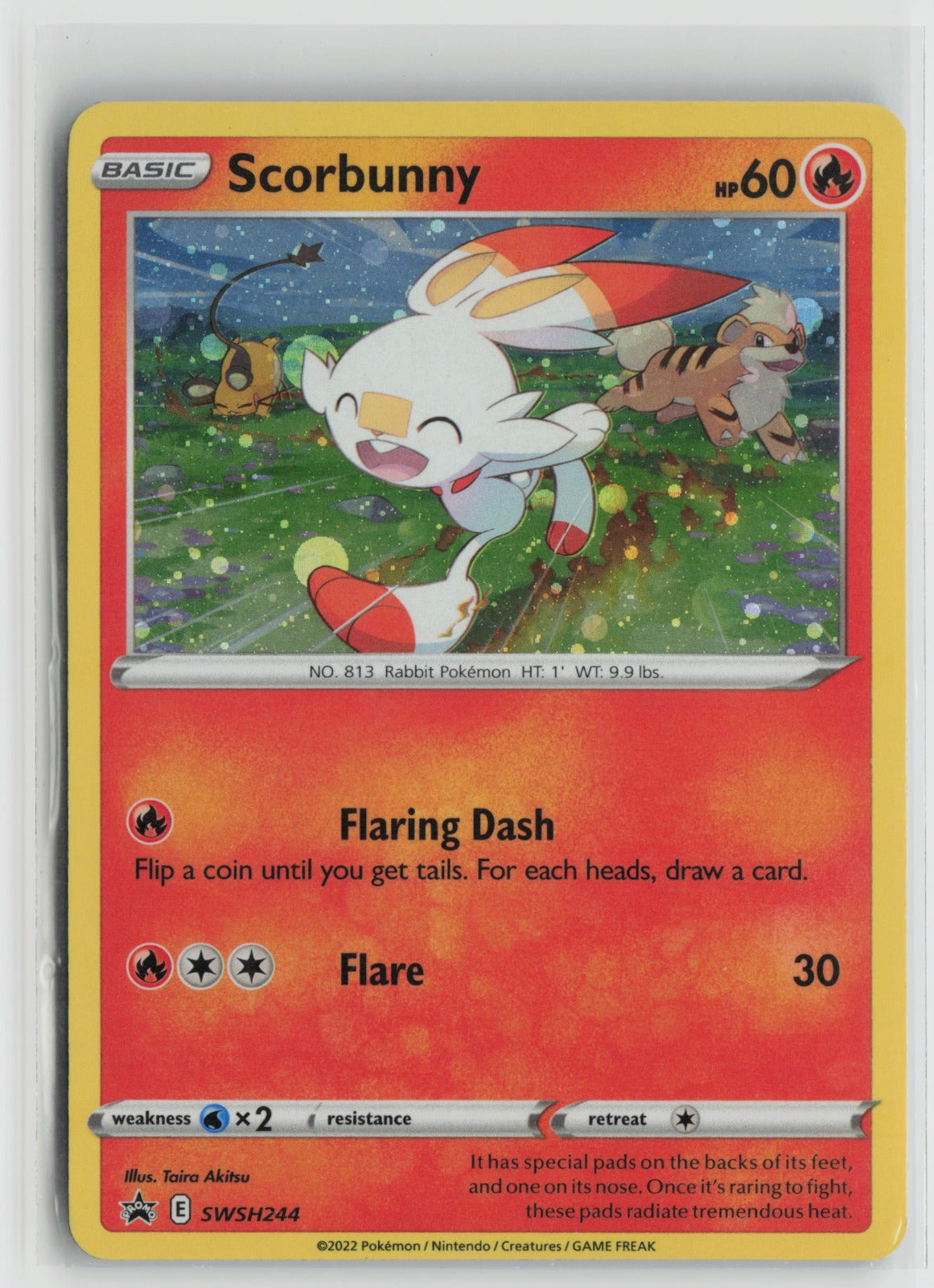 Scorbunny - (Cosmos Holo) Promo Holo SWSD SWSH244 LP