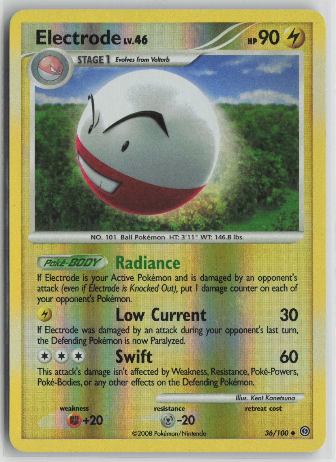 Electrode (36) Uncommon Reverse Holo SF 36/100 LP