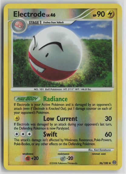 Electrode (36) Uncommon Reverse Holo SF 36/100 LP