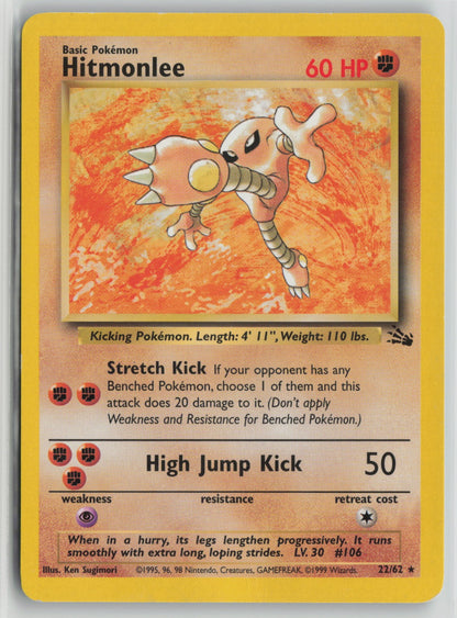 Hitmonlee (22) Rare Unlimited FO 22/62 LP