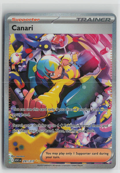 Canari - Special Illustration Rare Holo ASC 291/217 NM