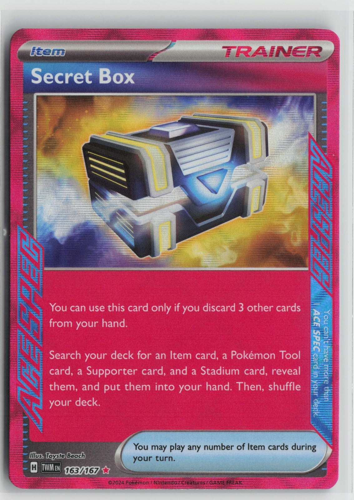 Secret Box ACE SPEC Rare Holo TWM 163/167 NM