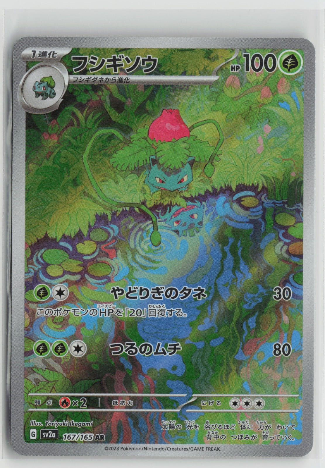 Ivysaur - Art Rare Holo SV2a 167/165 NM