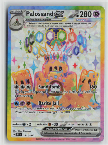 Palossand ex Ultra Rare Holo SSP 221/191 NM