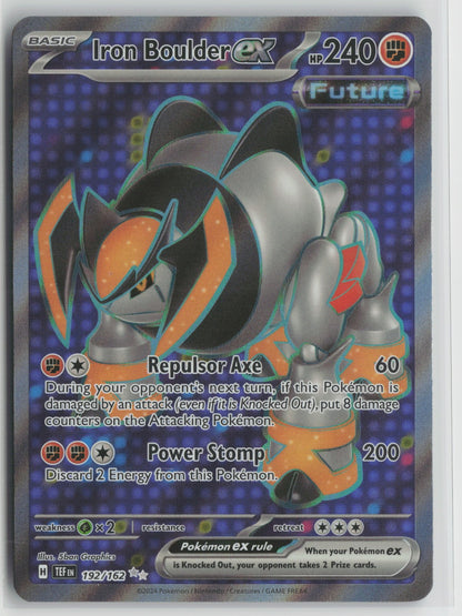 Iron Boulder ex Ultra Rare Holo TEF 192/162 NM