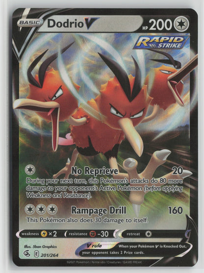 Dodrio V Ultra Rare Holo SWSH08 201/264 NM