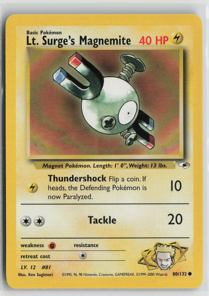 Lt. Surge's Magnemite (80) Common Unlimited G1 080/132 NM
