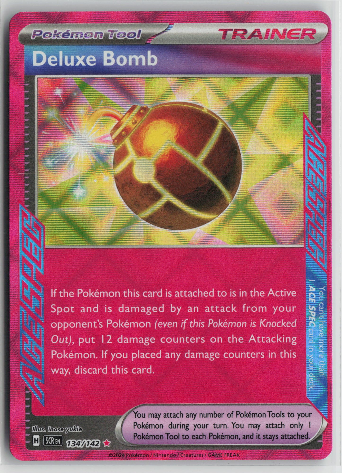 Deluxe Bomb ACE SPEC Rare SV07: Stellar Crown 134/142 NM