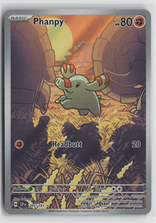 Phanpy - Illustration Rare Holo SSP 205/191 NM