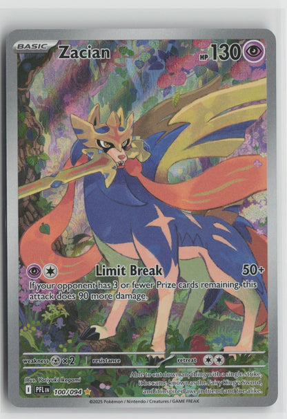 Zacian Illustration Rare Holo PFL 100/094 NM