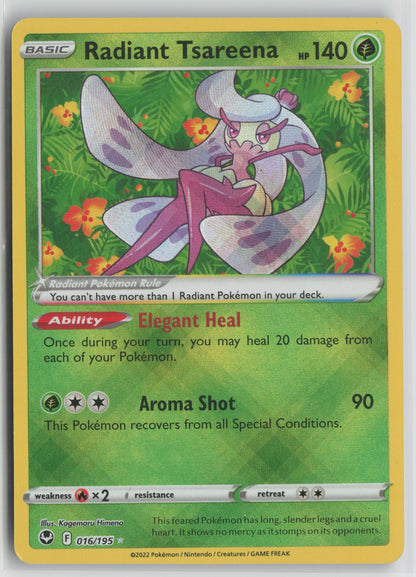 Radiant Tsareena Radiant Rare Holo SWSH12 016/195 NM