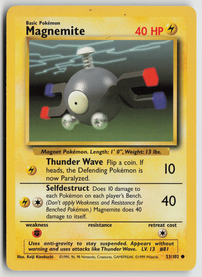 Magnemite Common Base Set 053/102 MP