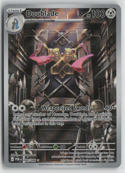 Doublade - Illustration Rare Holo POR 098/088 NM