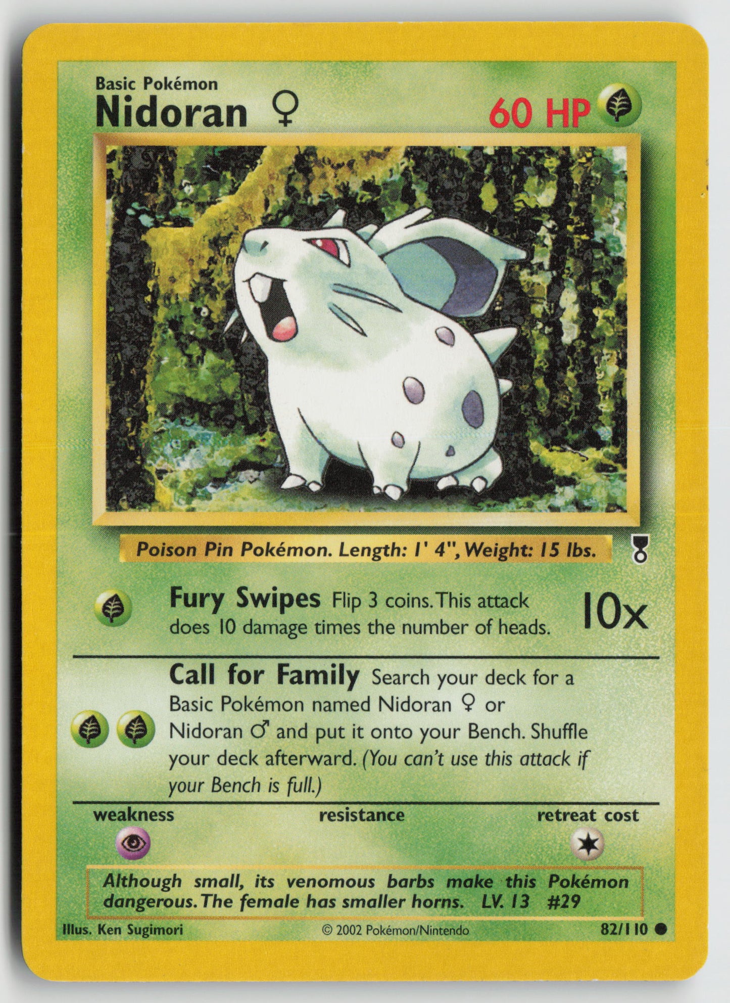 Nidoran F Common Legendary Collection 082/110 HP