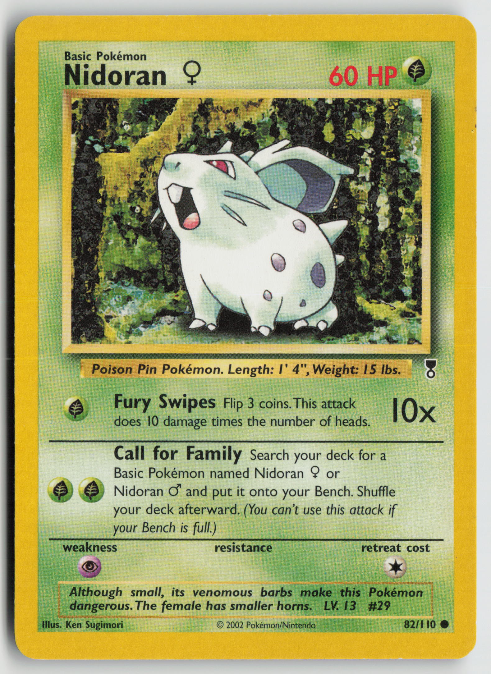 Nidoran F Common Legendary Collection 082/110 HP