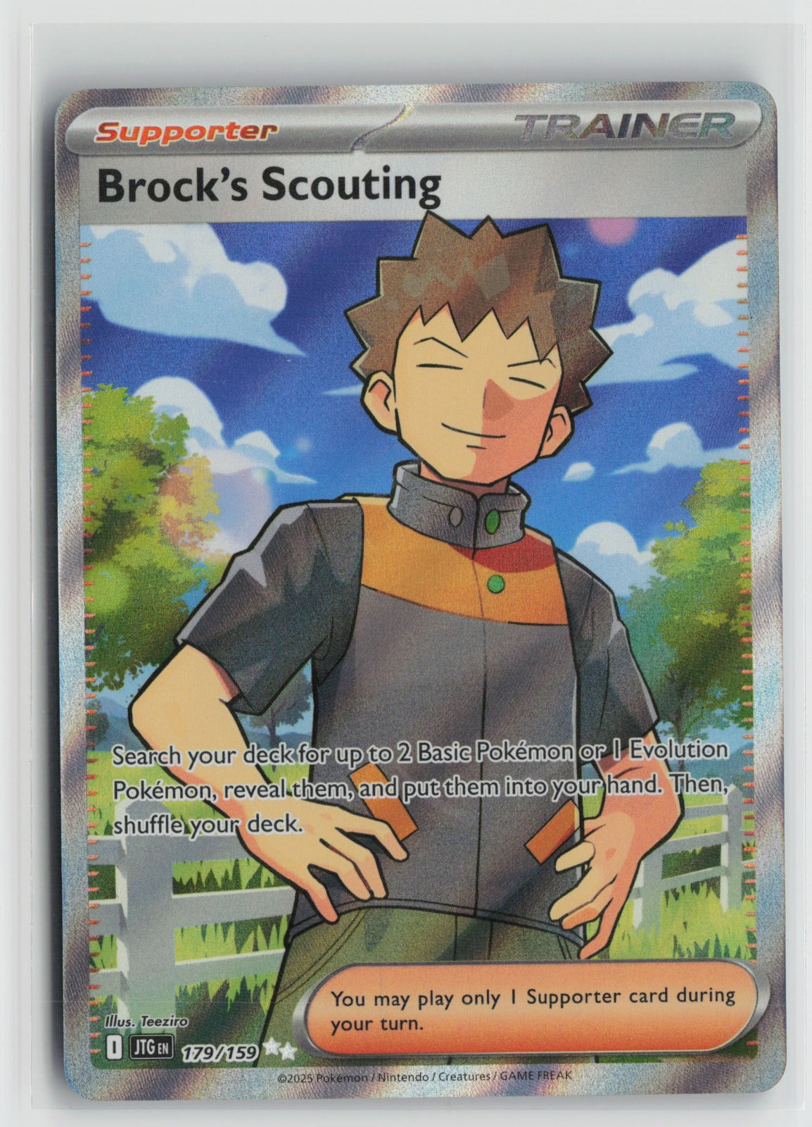 Brock's Scouting Ultra Rare Holo JTG 179/159 NM