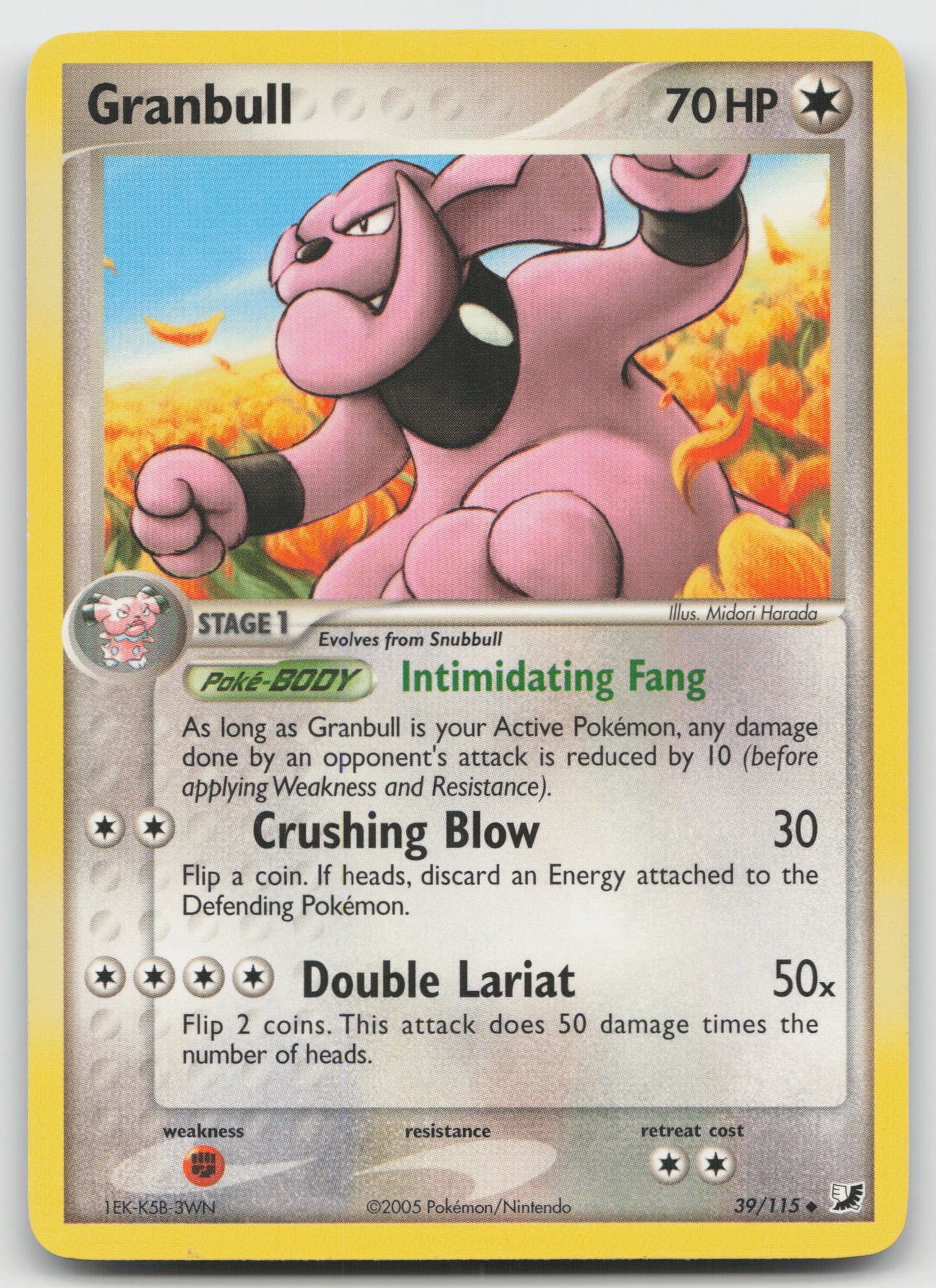 Granbull Uncommon Unseen Forces 39/115 LP