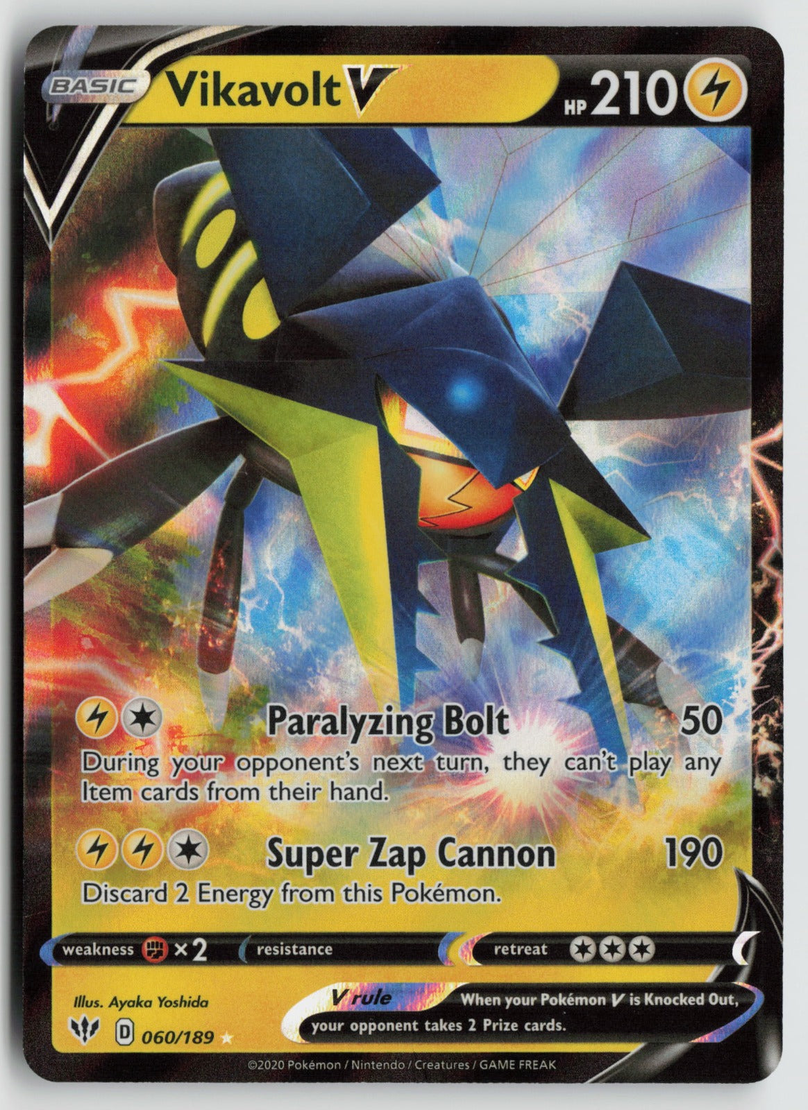 Vikavolt V Ultra Rare Holo SWSH03 060/189 NM