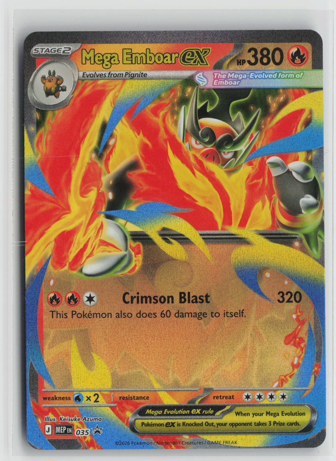 Mega Emboar ex - Promo Holo MEP 035 NM