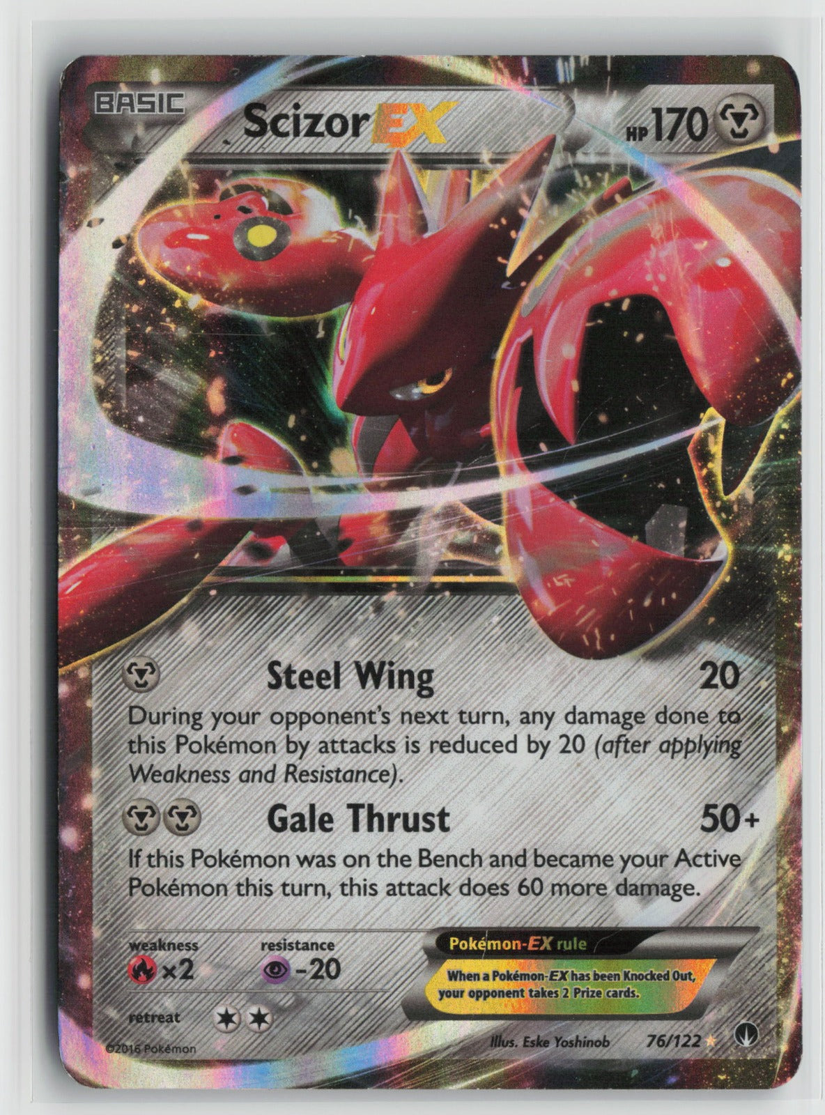 Scizor EX Ultra Rare Holo BKP 76/122 MP