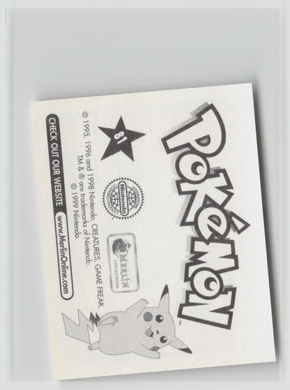 Magnemite - Merlin Topps Sticker 1999 #81 NM (Back)