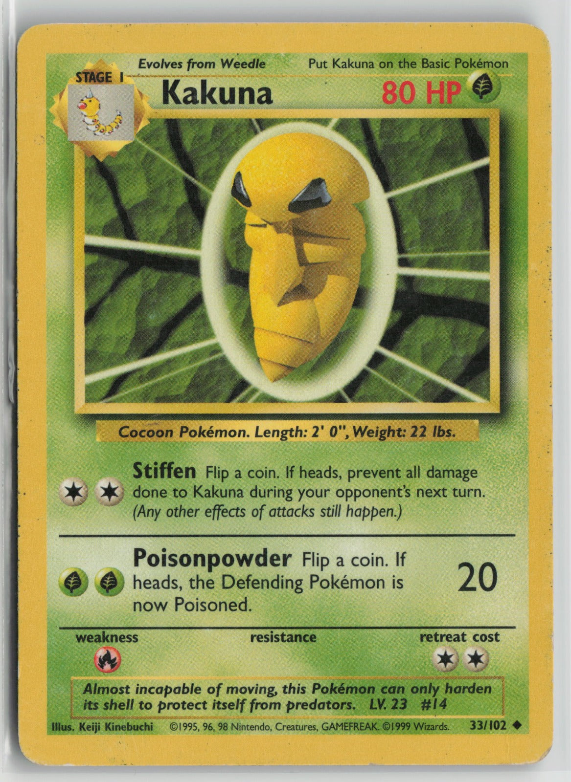 Kakuna Uncommon BS 033/102 HP