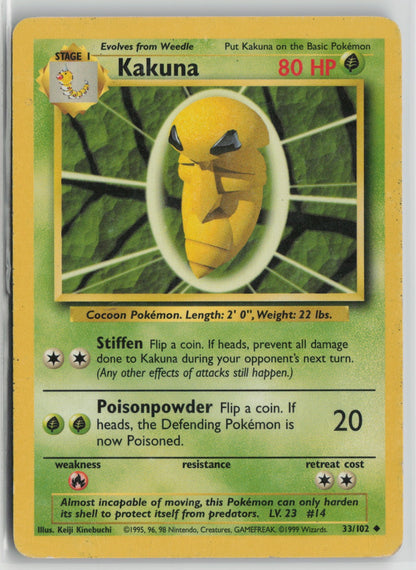 Kakuna Uncommon BS 033/102 HP
