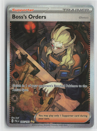 Boss's Orders - Special Illustration Rare Holo PAL 265/193 NM