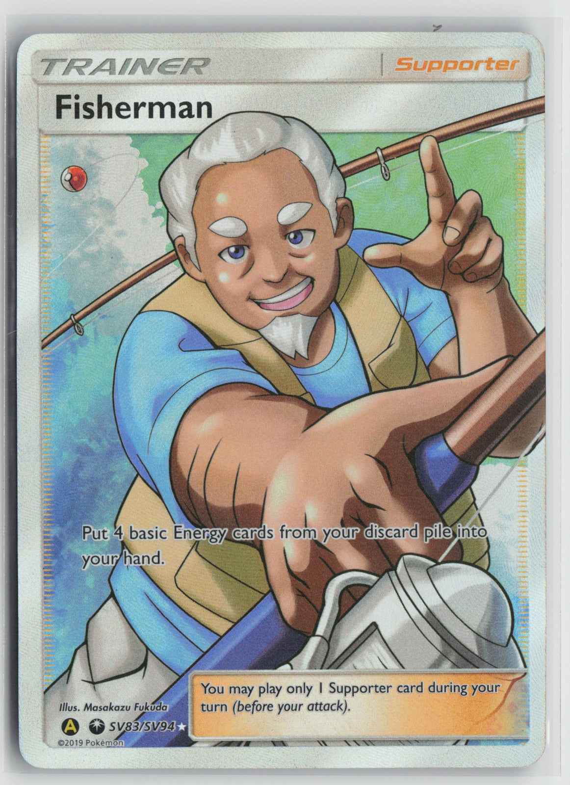 Fisherman Shiny Holo Rare HIF:SV SV83/SV94 NM